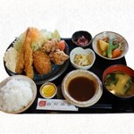 西村商店 - エビからコロ定食