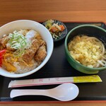 おべんとうのヒライ - かつ丼ミニうどんセット