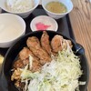 肉食堂 最後にカツ。