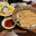 あなごや 穴場 - 煮あなご丼定食 特上