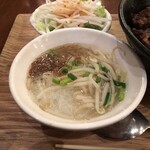 台南担仔麺 - やさし〜い麺　春雨スープみたいな感じです