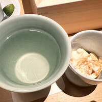 鶏料理 清水 - 平川屋の濃いお豆腐と梅酒お湯割り