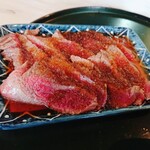 Tenguya - レア牛ステーキ