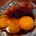 ☆つくね地玉子添え…玉子ちゃんキラリィ～ン（≧▽≦）～❤☆