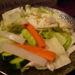 かちがらす - ☆お付き出しの有機野菜のサラダ!(^^)!☆