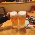 いかぱんたこぱん - 生ビールのオリオンビール
