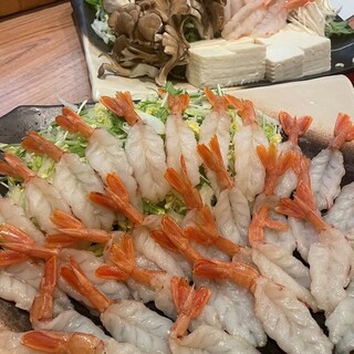 神戸初！！当店オリジナルの大人気メニュー「海老しゃぶ」