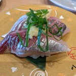 陸奥の國 廻鮮寿司 八千代 - 愛媛県産活シマアジ