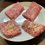 赤坂 らいもん - 追加のハラミを塩胡椒とネギ仕様で