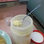 ラーメンかいざん - にんにく入れ放題