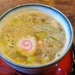 麺や 紡 - つけ汁１