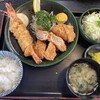 とんかつ鉄平 - 料理写真:ヒレとんかつ&海老フライ1,410円