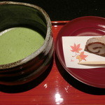 懐食　春慶　 - 柿ロールとお抹茶