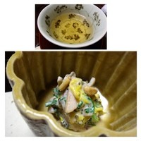比良山荘 - きのこの白和え・・優しい味わいです。