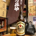 いづみや - サッポロ赤星・大瓶(550円)