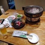 農家の一服 - 炭火焼き