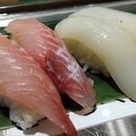 寿司 魚がし日本一 - こしょう鯛、するめいか