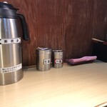 そばの神田東一屋 - コンディメンツ。