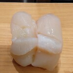 寿司 魚がし日本一 - 生ほたて・４６０円