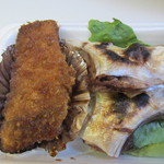 フェローシップ - そしてとっても美味しそうだったんでお惣菜として買ったブリカマと魚フライ、合計７００円。
