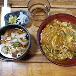 三芳屋 - カツカレー丼ミニきしめん