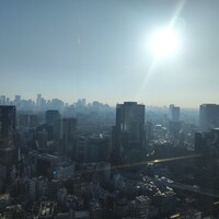 アーティスト カフェ - 最上階からの景色。近くにスカイツリーも見えたよ！