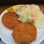 きくや - メンチカツ（アップ）