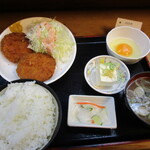 きくや - メンチカツ定食