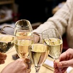 波へい - スパークリングで乾杯♪