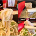 Iyo seimen - 麺はなかなか好みのタイプ。“かす”は残念なタイプでかろうじて1個だけ歯応えがあったが逆に硬過ぎて美味しくない。ちなみに私は“うどん県”生まれ。