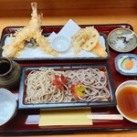 手打蕎麦かとう - 天二色盛蕎麦