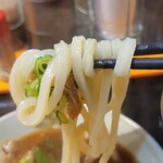 空飛ぶうどん やまぶき家 - さらに汁につけて