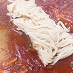 てっちゃん鍋 やすもり 尼崎本店 - 麺　半玉