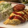Puraza Kafe - 日帰りランチのカニクリームコロッケ＆ミニオムレツ
