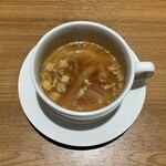 Resutoran Sengoku - お食事セット（ライス、オニオンスープ） ¥450 のオニオンスープ