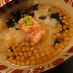 和やまむら - ご飯　たらこのお茶漬け