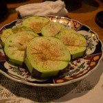 味処 お川 - 茄子ステーキ