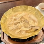 銀座 上瀧 - 2023.11.  佐賀県玄海産 M天然九絵とキノコの白湯鍋~涮涮九絵頭白湯鍋~