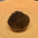 銀座 上瀧 - 2023.11.  超希少初卵上海蟹とオシェトラキャビアの前菜~冷大開魚子~