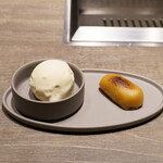 焼肉うしごろ - スイートポテトとアイス