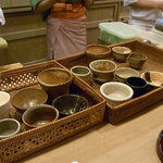 ぎおん　楽楽 - お猪口は選べます♪