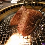 SATOブリアン - 2013　塊肉焼き中