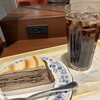 ドトールコーヒーショップ - パリパリチョコミルクレープ～キャラメル＆チョコ～とアイスコーヒーです。（2023年12月）