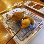 花れんこん - 鶏の足ときのこ。かわいかった