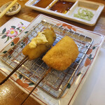 花れんこん - 明太子チーズレンコンとカキ