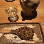 蕎麦小路 さわらび - 焼き味噌(お一人様用)、静岡：開運 ひやおろし 純米 中徳利