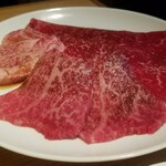 Beef Kitchen - 中落ちカルビ、茨城県常陸牛のカメノコ
                        、茨城県の常陸牛の友三角