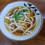 味庄 - かけうどん(小)。