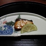 旅亭　みや川 - 鰤の照り焼き：一口でしたがとても美味しかった。