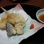 旅亭　みや川 - フグの天ぷら